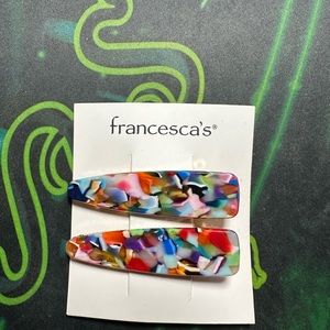Francesca’s hair clip, 1 pair, colorful stylish hair clip